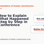How to Explain What Happened Step by Step in Conference Attendee Conversation English