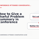 How to Give a Useful Problem Summary in Conference Attendee Conversation English